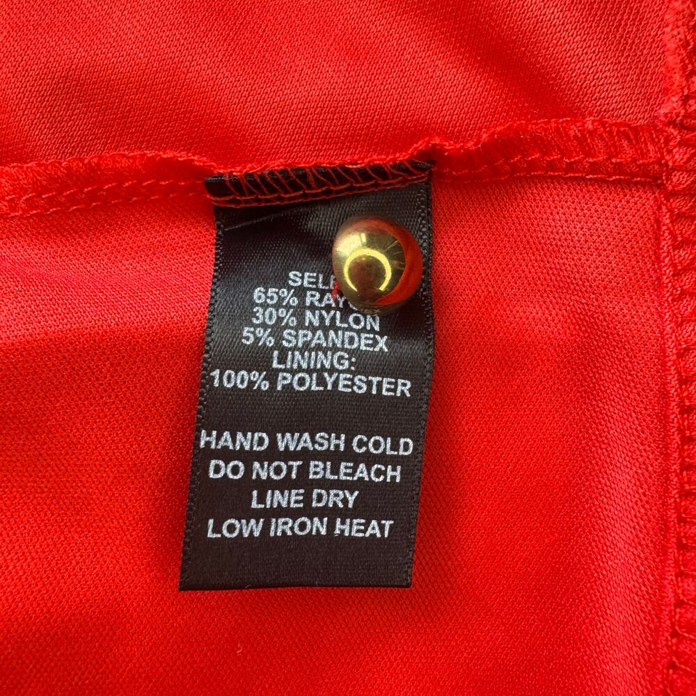 LULUS Stretchy dress fit and flare Delightful Surprise Salmon skater dress LARGE - Picture 7 of 12